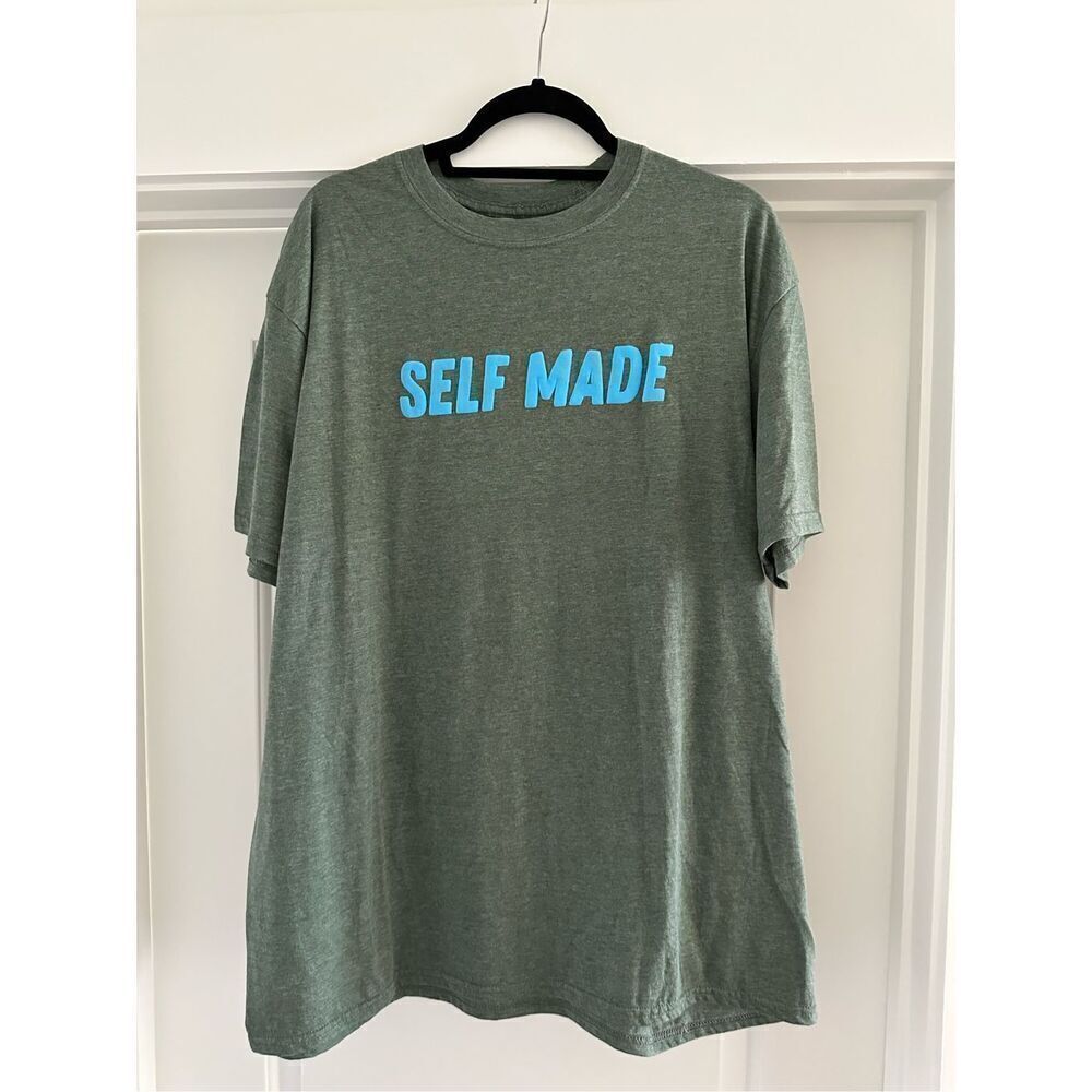 Distressed vintage‎ couture Self Made t-shirt puff print size 2XL